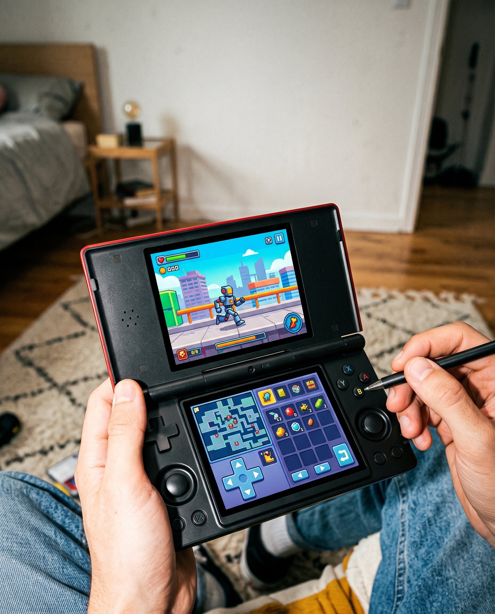 Consola RG-DS de doble pantalla